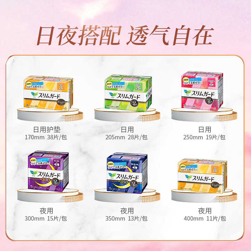 花王卫生巾乐而雅S系列夜用40厘米*11片高清大图