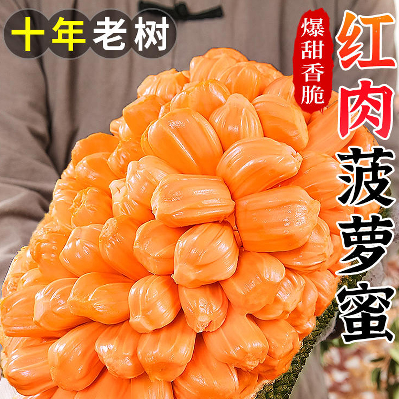 [西沛生鲜]海南红肉菠萝蜜 新鲜水果 香甜可口 1个 18-20斤装 西沛水果