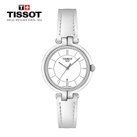 天梭(TISSOT)瑞士手表 简洁百搭柔美优雅气质 弗拉明戈系列皮带女士石英表T094.210.16.011.00 礼物