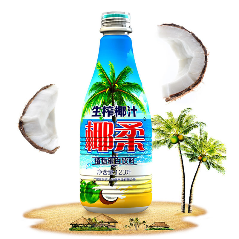 王老吉椰汁椰柔生榨椰汁植物蛋白饮料123l1瓶