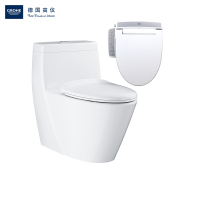 高仪(GROHE)马桶 超漩式 305mm 地排 德国高仪节水4/6升双漩虹吸式连体坐便器