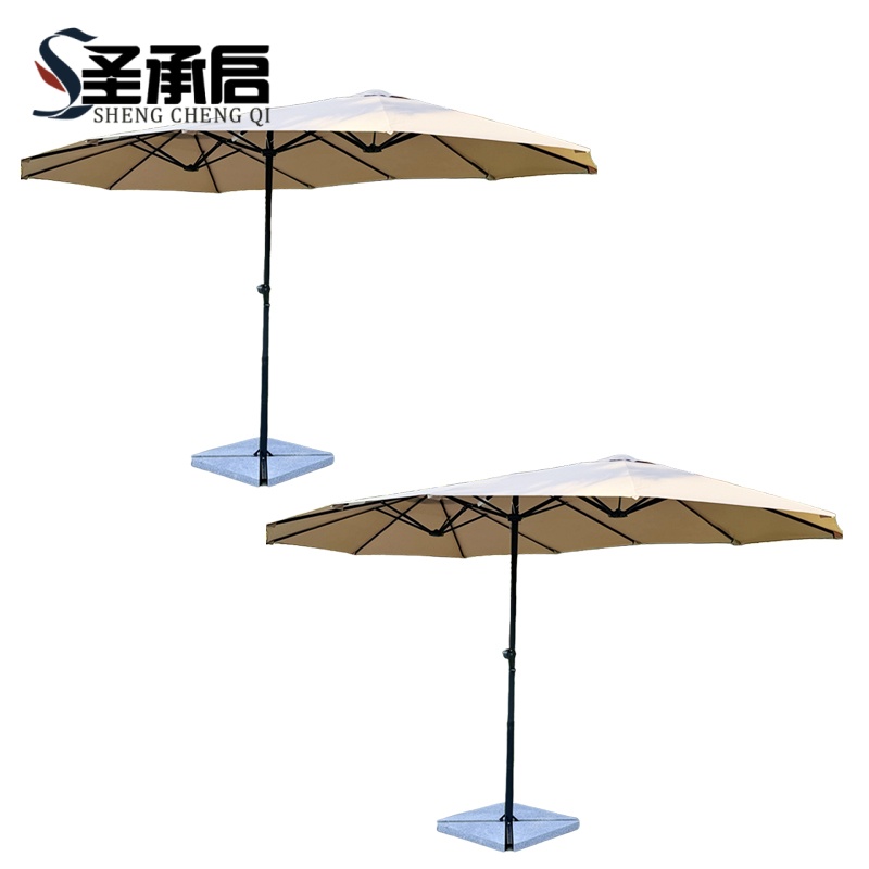 圣承启 户外遮阳伞 卡其色 把高清大图
