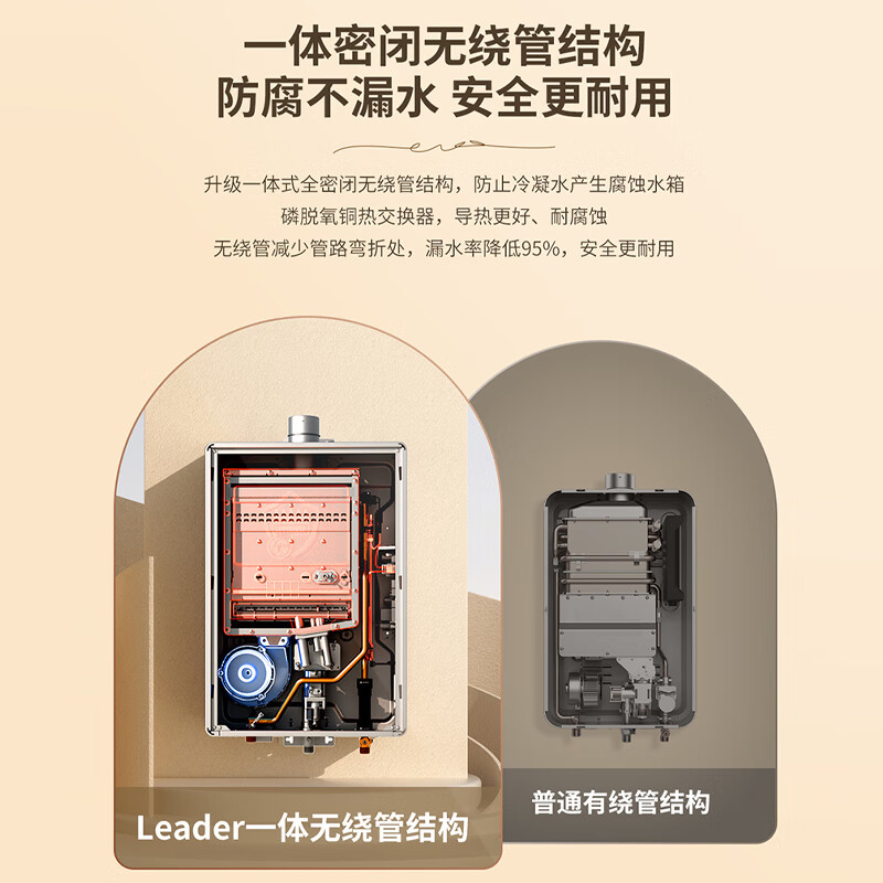 海尔(Haier)出品leader统帅燃气热水器水伺服密闭稳燃舱白色恒温懒人套系LB5神机同价位段必选高清大图