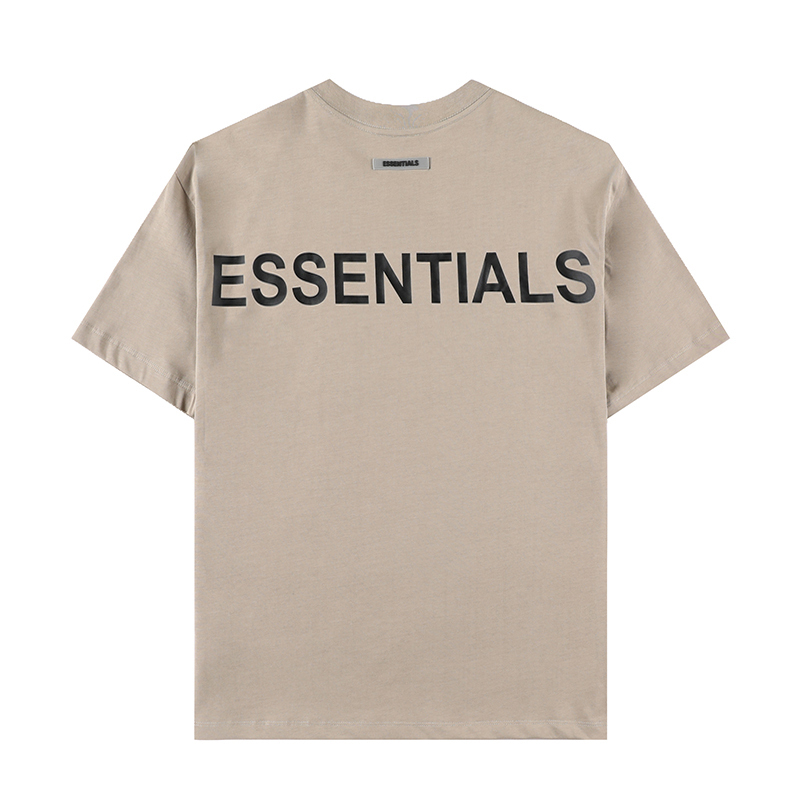 fearofgodessentials背面反光字母短袖t恤fog正品男女街头潮牌