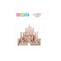 Goodkids 180片中型榉木4层积木 EZ1089-1 早教益智 幼儿园构建类大积木