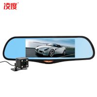 凌度(BLACKVIEW)新款行车记录仪前后双录高清夜视凌渡汽车360全景流媒体一体 黑色 套餐一