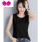 七斓白色夏季吊带背心女内搭新款运动坎肩纯色无袖t恤打底衫上衣