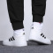 Adidas阿迪达斯篮球鞋男2021冬季新款运动鞋白色高帮休闲鞋EG4235