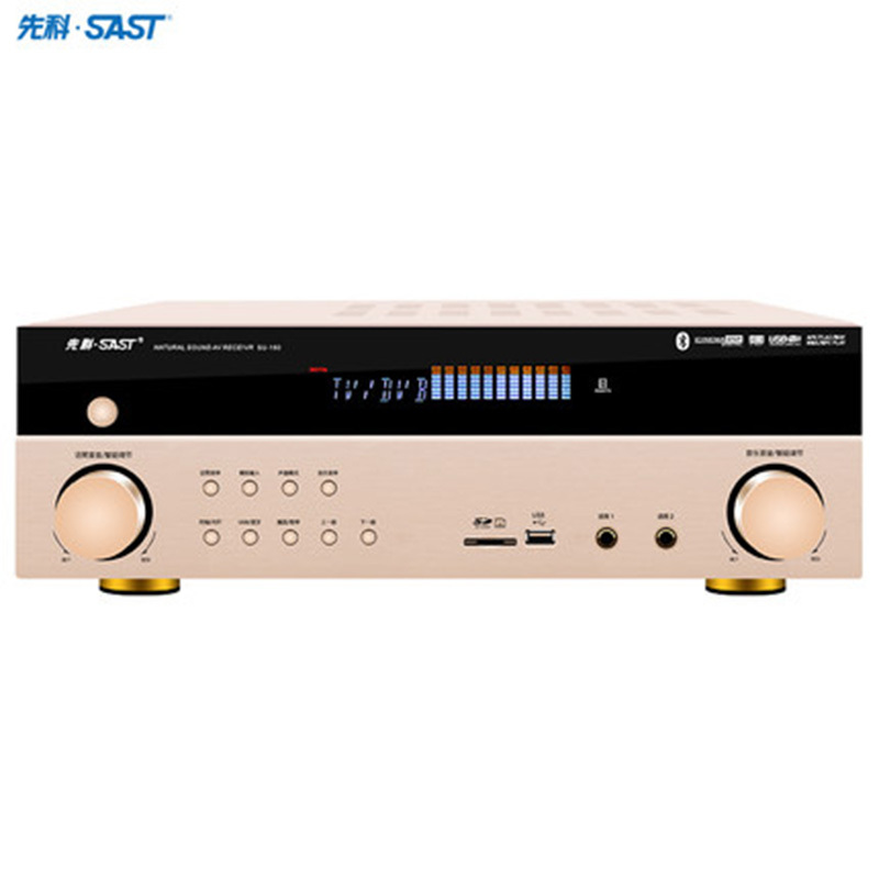 SAST/先科SU-180家庭影院5.1声道功放机家用专业卡拉OK大功率蓝牙功放 光钎同轴多声道功放机 数字版(经典款)
