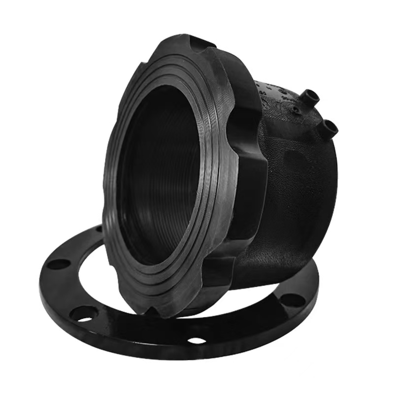 伟鹏双兴 PE电熔法兰 PE450电熔法兰根+铁盘 套高清大图