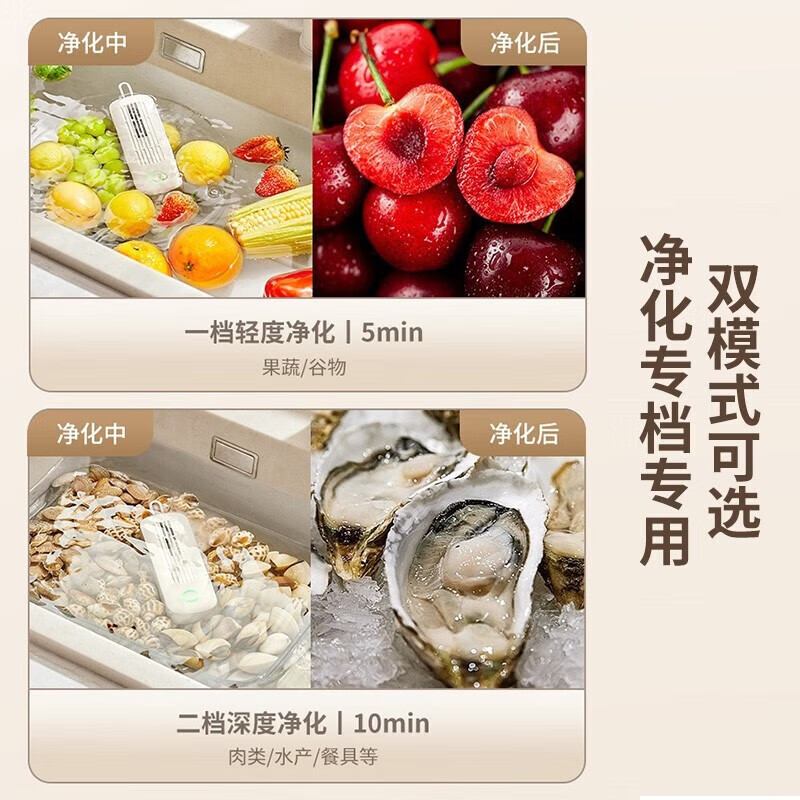 九阳(Joyoung)家用无线充电果蔬净化器果蔬清洗机SH08V-AZ810[企业采购][支持一件代发]高清大图