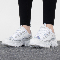 Skechers/斯凯奇女鞋新款厚底熊猫鞋轻质缓震运动休闲鞋11923-WSL ZP