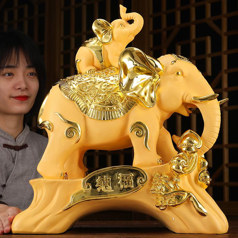 美帮汇大象摆件一对家居客厅电视柜装饰品工艺品乔迁送礼品高清大图