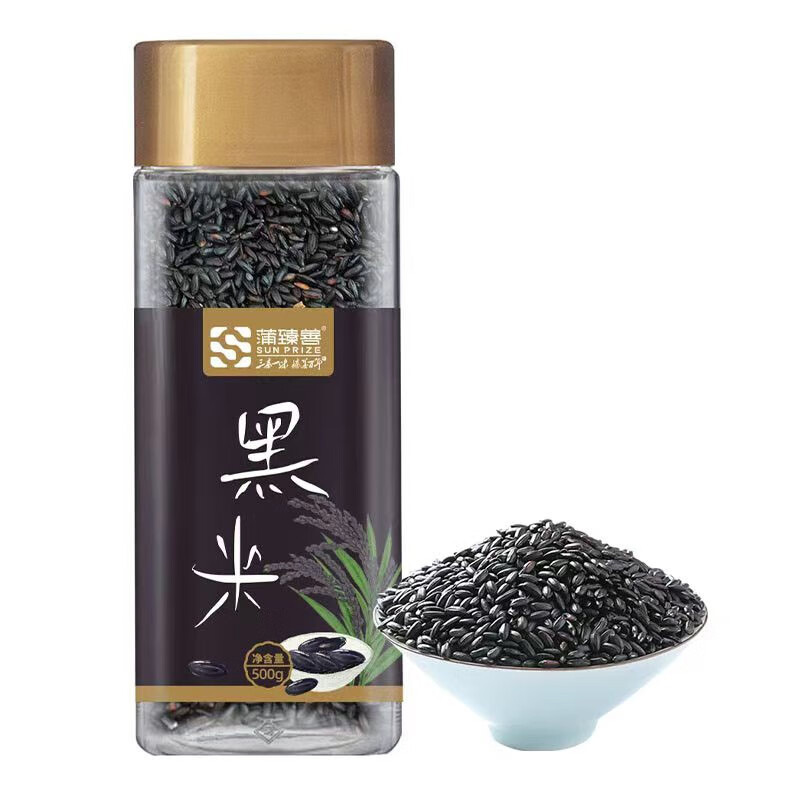 蒲臻善黑米天然原生态好粮口感绵柔醇香浓郁日常食用佳品500g