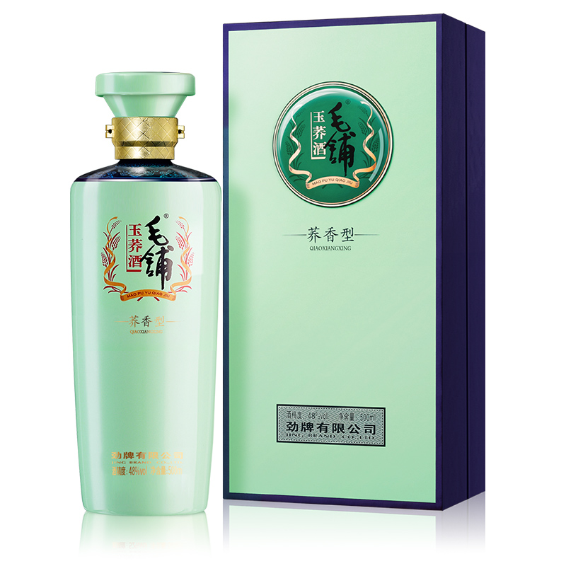 劲牌 毛铺苦荞酒 玉荞48度 500ml单瓶 荞麦酒 清香型