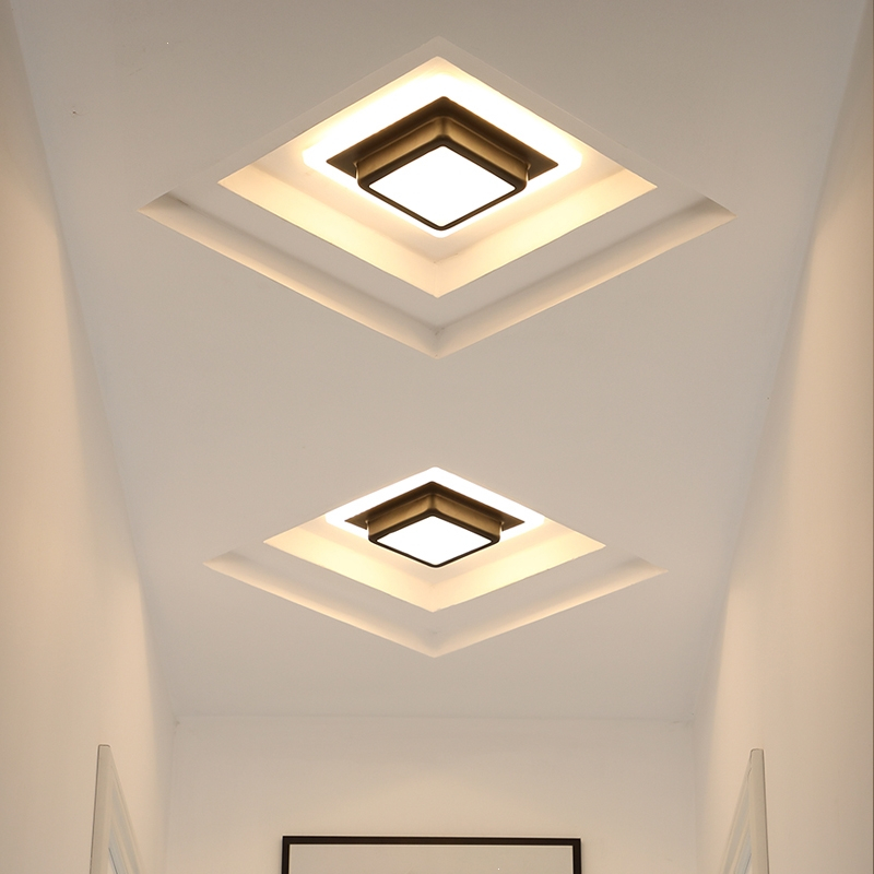 过道灯走廊灯长方形简约知渡现代射灯led天花灯筒灯入户玄关灯阳台灯