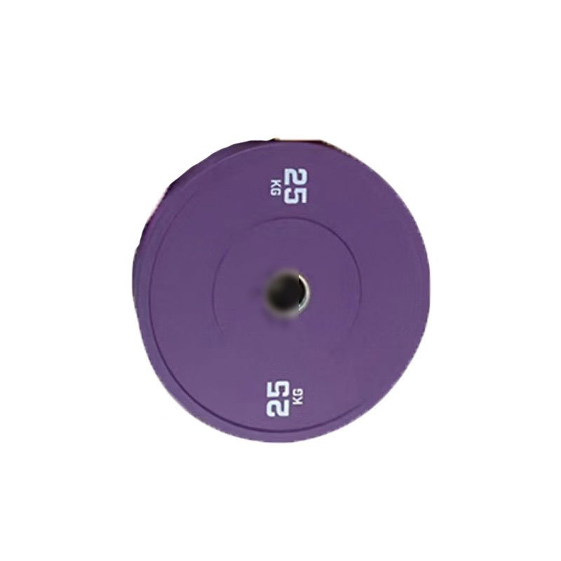 彩色杠铃片 竞赛橡胶杠铃片健身房抗摔杠铃片 25kg(两个)