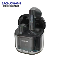 BACHJOHANN德国巴赫T6智能降噪真无线蓝牙耳机运动适用苹果华为蓝牙5.3通用超长续航