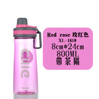 希乐大容量水杯塑料杯太空杯户外运动水壶大号杯子便携随手杯茶杯800ml