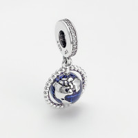 Pandora潘多拉 925银串饰旋转地球925串珠 798021CZ