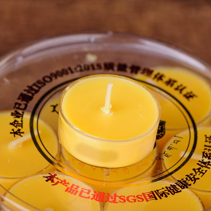 美帮汇酥油灯供佛灯家用 植物油蜡烛梅花粒4小时28粒长明灯高清大图