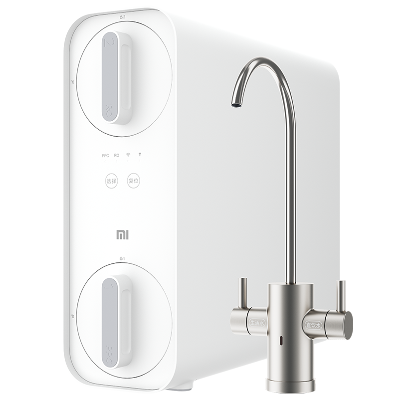 小米mi净水器家用直饮厨下式厨房净水机400加仑大流量即滤即饮无罐反