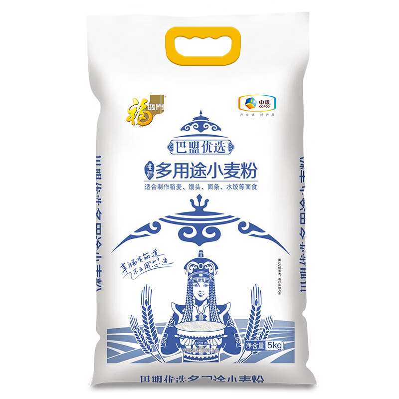 中粮 福临门多用途小麦粉5kg 巴盟优选