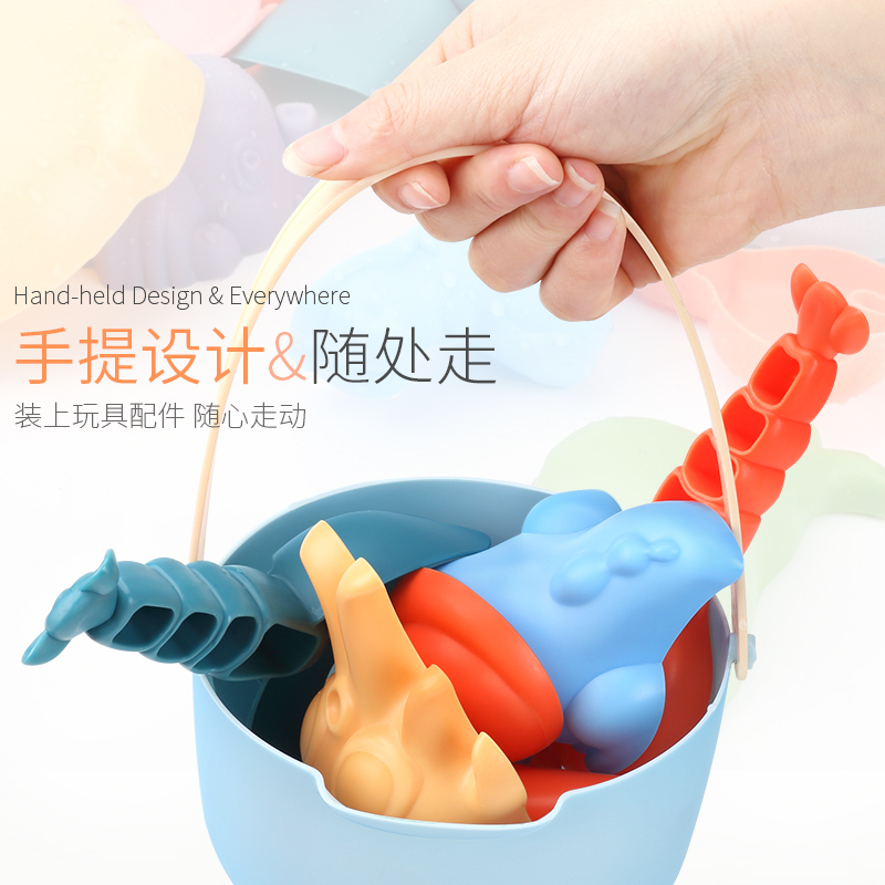儿童玩沙沙滩玩具套装宝宝洗澡玩沙子挖沙挖土决明子堆城堡工具铲