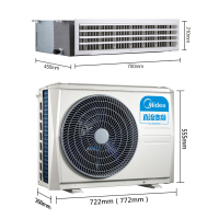 美的中央空调(Midea)1匹 家用中央空调直流变频冷暖风管机 KFR-26T2W/BP2DN1[安装和材料需另外收费]