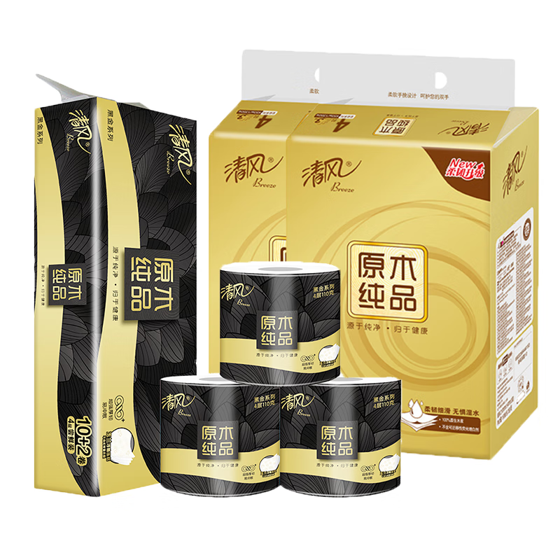 清风 纸品组合3(抽纸+卷纸组合)G008056*2 51004932