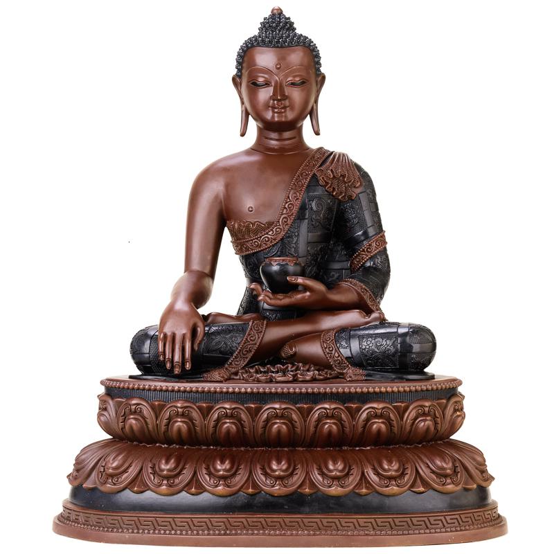美帮汇释迦牟尼佛像 铜密宗释迦摩尼佛三宝佛如来佛摆件工艺品高清大图