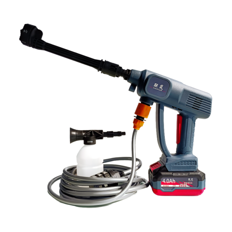 联岚充电式高压水枪锂电清洗机洗车机套 21V4.0AH一电一充
