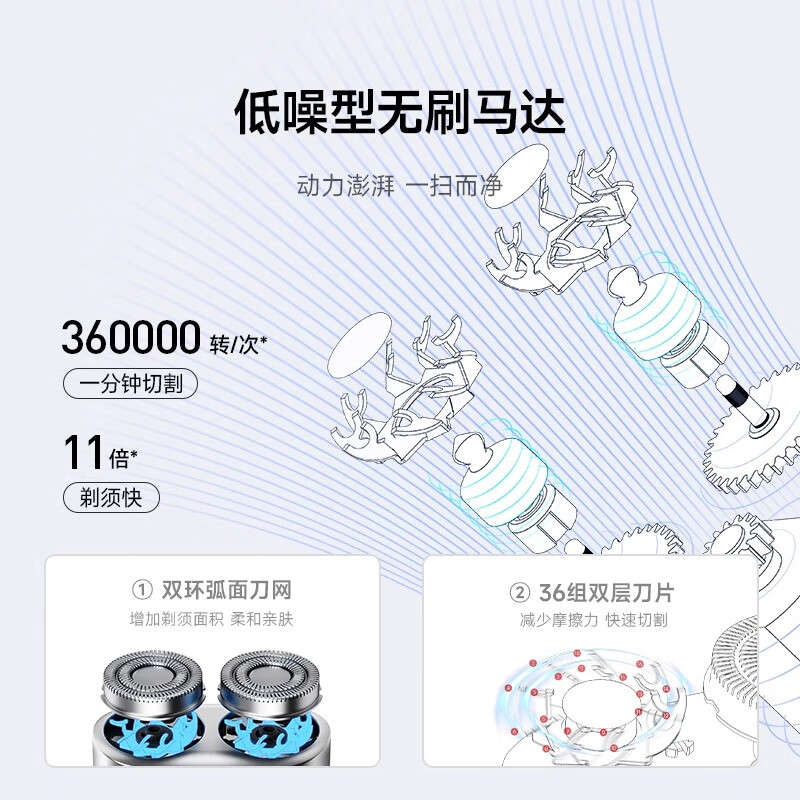 正负零电动剃须刀CCS-J010高清大图