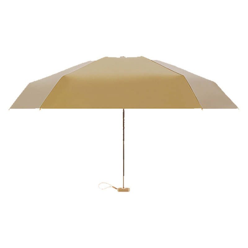 艾逸瑶选 荼锦系列铝合金骨金胶布扁六折晴雨伞-A款 YS-1843