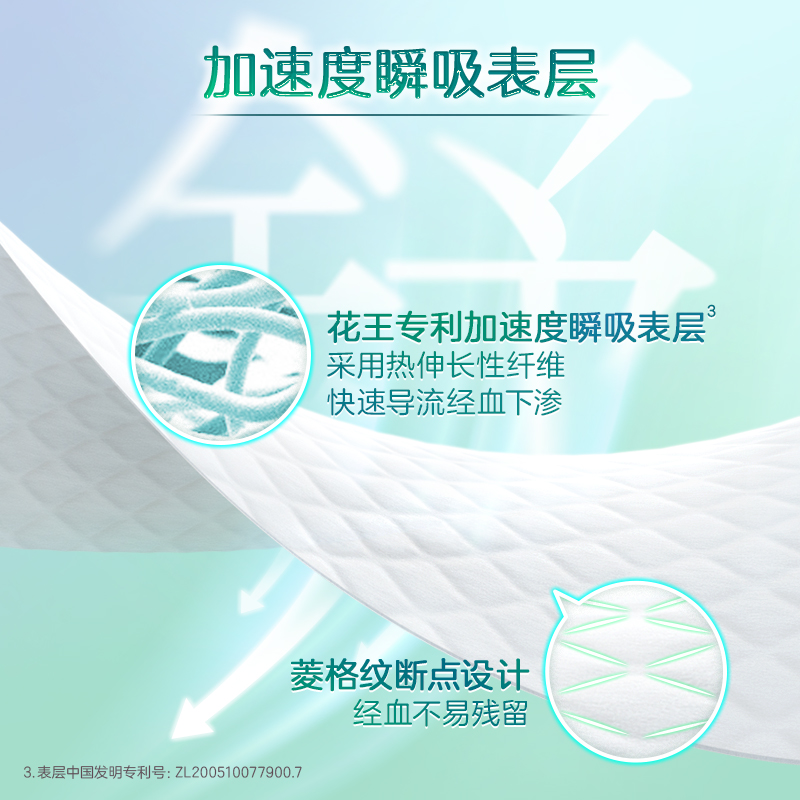 乐而雅零触感超丝薄22.5cm卫生巾30片*3包组合90片高清大图