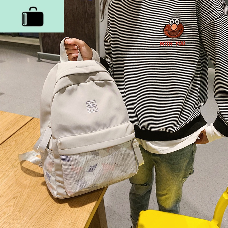 书包女韩版高中原宿ulzzang森系简约背包大学生双肩包ins风初中生NEW LAKE高清大图