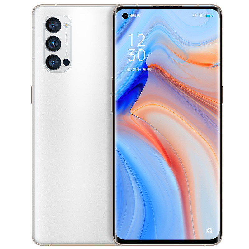 OPPO Reno4 Pro 5G 钛空白 12GB+256GB 双模5G 65W超级闪充 超级夜景视频 7.6mm超轻薄设计 拍照游戏智能手机