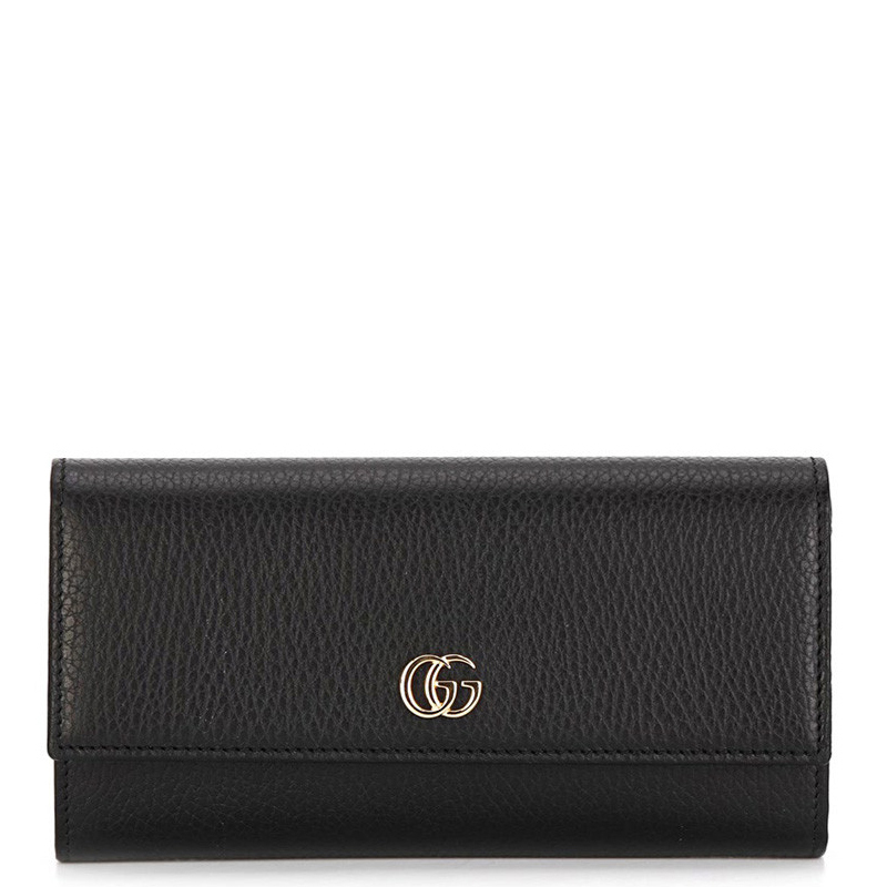 [高贵之选]GUCCI古驰PETITE MARMONT系列 女士牛皮双G标长款钱包手拿包