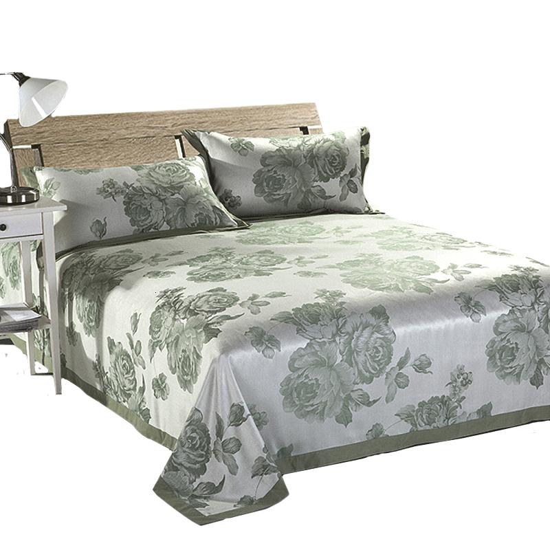 美帮汇凉席三件套 夏季双人床单折叠软凉席子1.8m1.5米可机洗水洗高清大图