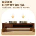 优必利电脑增高架木制台式支架，胡桃木色，193*117*35
