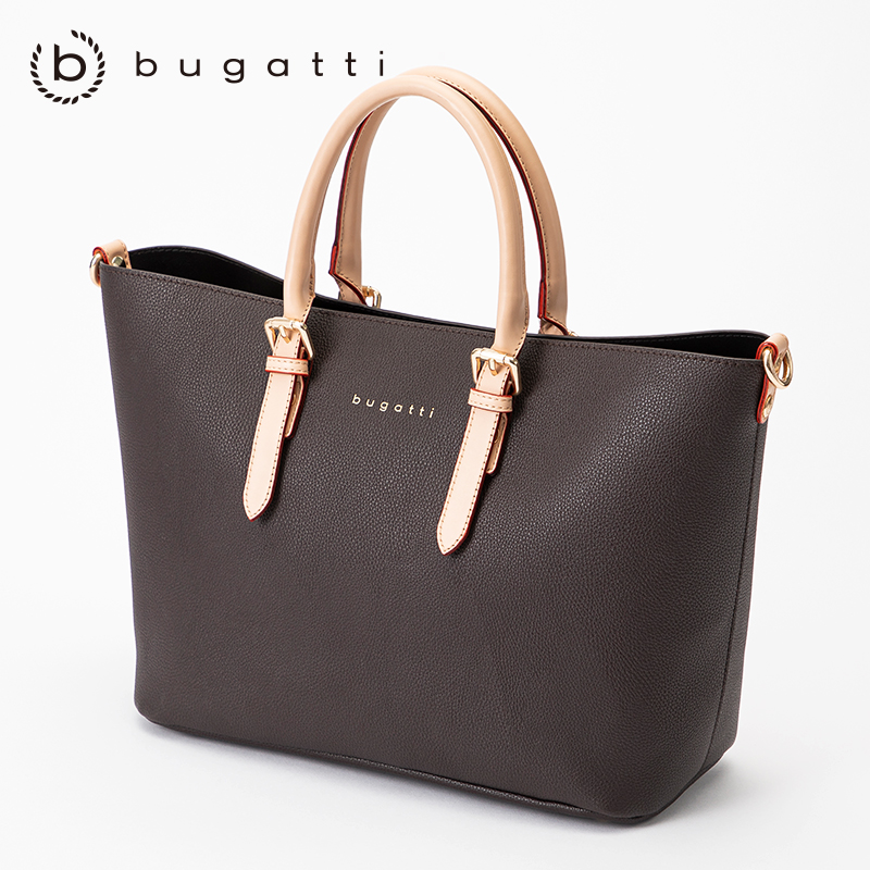 bugatti 德国轻奢品牌 女士简约斜跨手提包女时尚新款内胆水桶包欧美