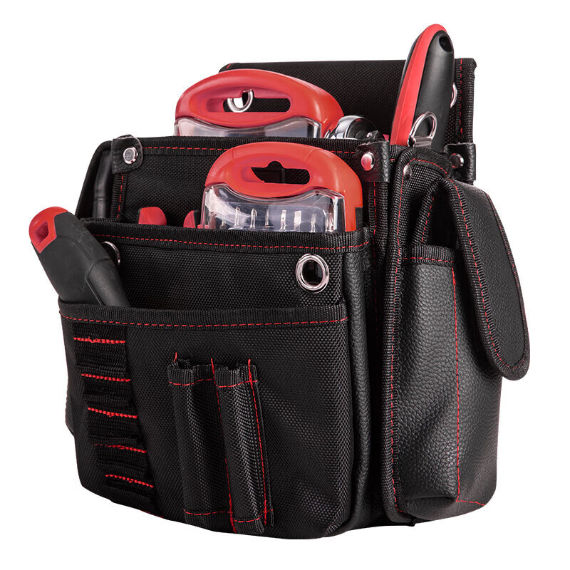 得力(deli)DL5865腰带工具包防水涤纶布包25*11*25cm