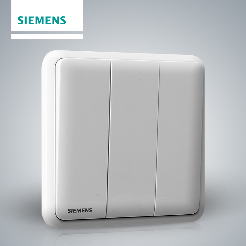 西门子（SIEMENS）开关插座 皓睿玉釉白系列三开双控5TA01333NC01