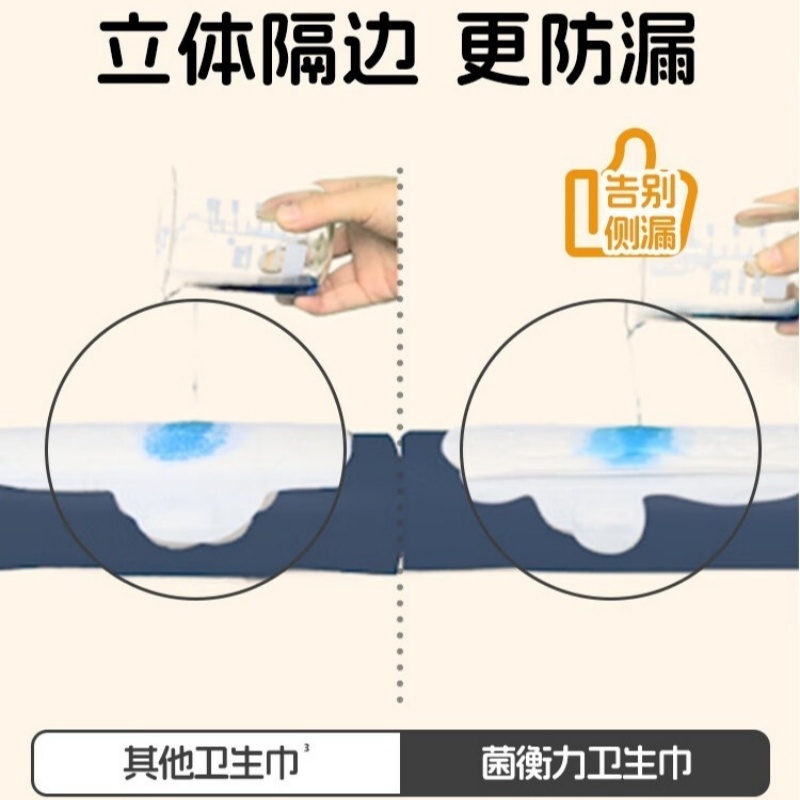 她研社(Herlab)菌衡力卫生巾日用240mm7片量多弱酸抑菌超薄瞬吸透气姨妈巾240mm高清大图