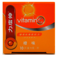 力度伸维生素C泡腾片1g*10片/盒预防坏血病 补充维生素