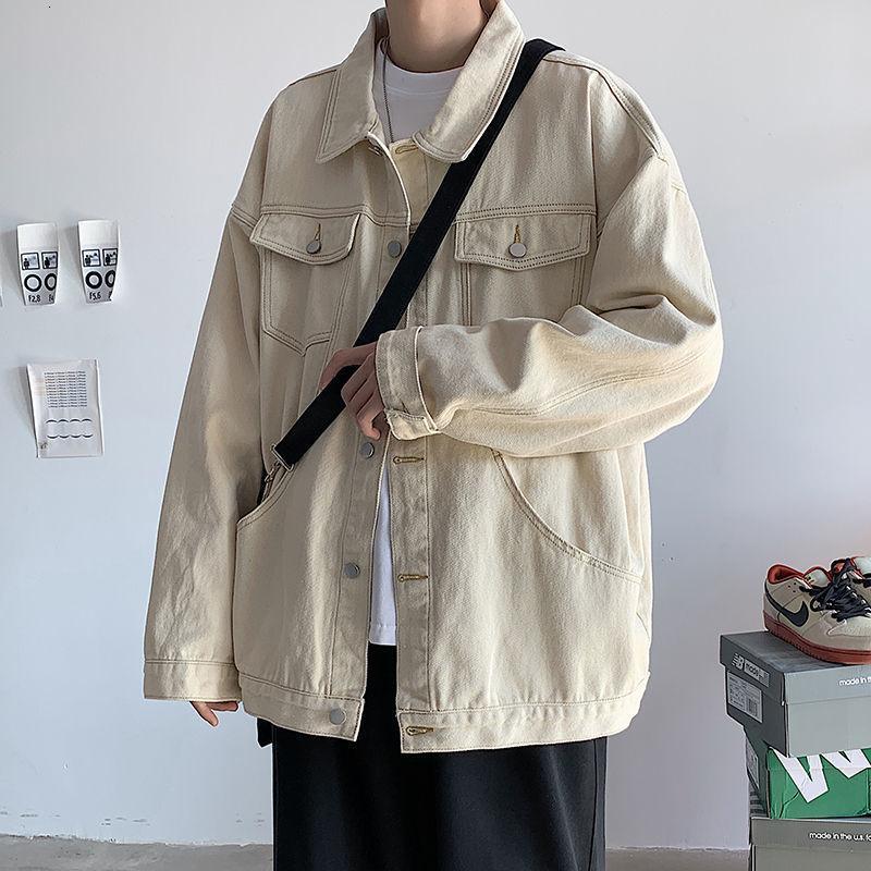 ins风休闲工装夹克韩版宽松帅气牛仔外套男春秋季百搭上衣潮