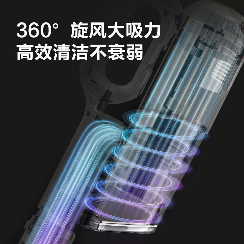 海尔(Haier)无线手持吸尘器家用大功率清洁机 99.9%深度除螨 配免孔支架 智能感应除尘 [性价比]轻量化 家