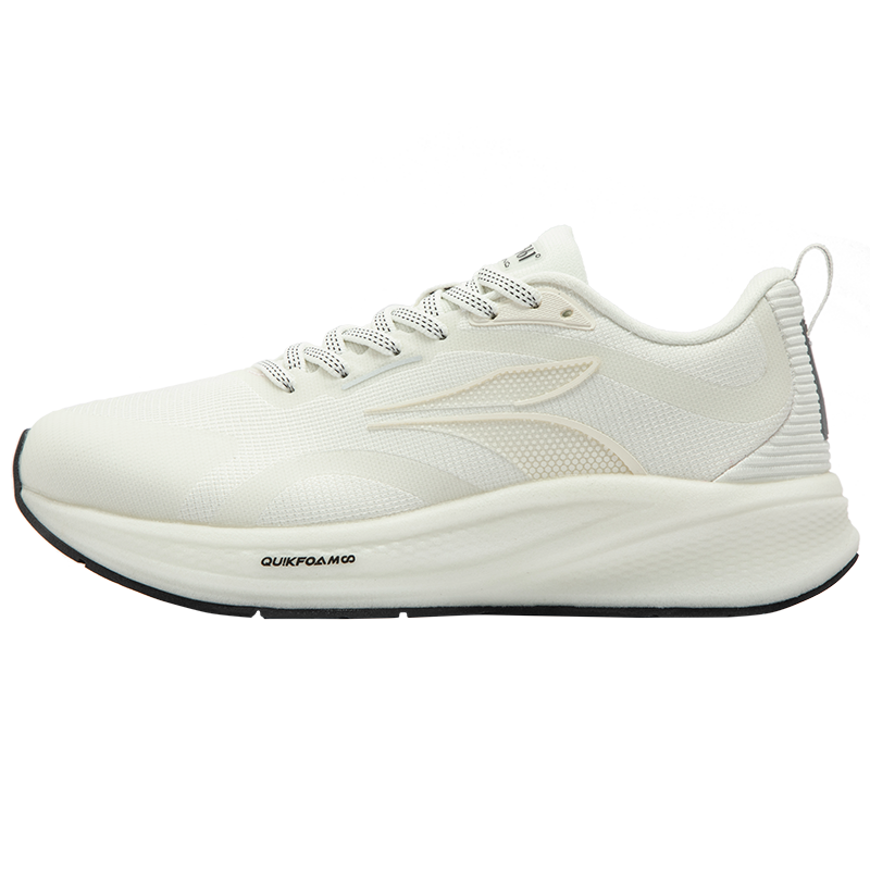 飞翼4.0丨361°跑步鞋新款轻便减震跑步鞋有氧运动鞋慢跑鞋女 羽毛白/曜石黑 36码