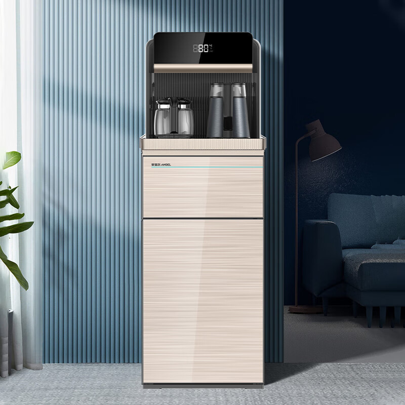 安吉尔angel饮水机茶吧机家用立式智能多功能下置式水桶茶吧机cb3485l