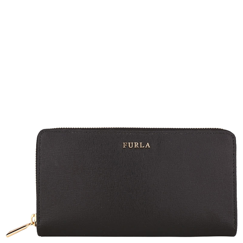 【直营】Furla 芙拉 黑色牛皮女士钱包 755244高清大图